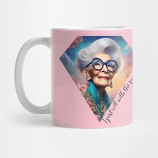 Iris Apfel fashionista Mug